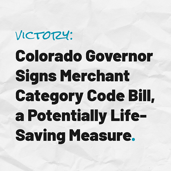 VICTORY: Colorado Governor Evers Signs Merchant Category Code Bill